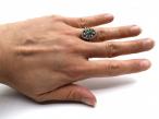 Edwardian emerald and diamond open oval cluster ring