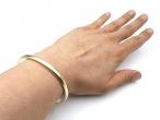 Vintage rounded solid slave bangle in 9kt yellow gold