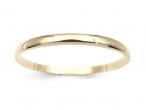Vintage rounded solid slave bangle in 9kt yellow gold