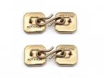 1920s onyx double square cufflinks in 9kt and 18kt gold