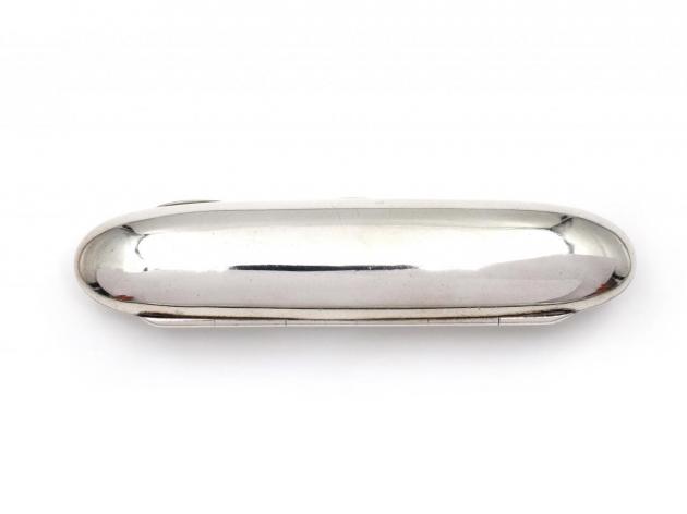 1893 sterling silver cigar case