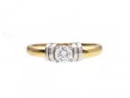 0.27ct round brilliant cut diamond engagement ring