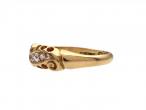 1910 diamond five stone ring in 18kt yellow gold