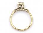 Vintage diamond solitaire engagement ring in 14kt yellow gold