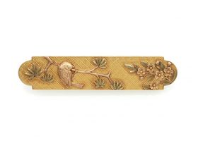 Rare antique Tiffany & Co. plaque brooch in 18kt gold