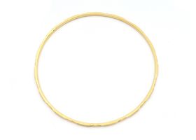 Antique 21kt engraved solid slave bangle