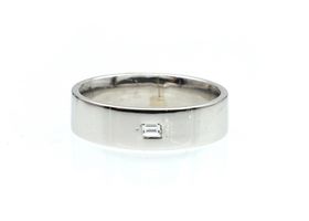Platinum baguette cut diamond wedding ring