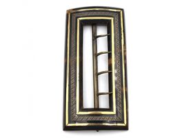 Georgian tortoiseshell buckle with yellow gold inlay