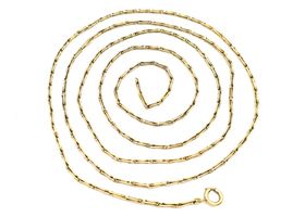 Antique hayseed 15kt yellow gold chain