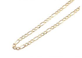 Vintage 9kt yellow gold Figaro link chain