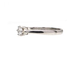 0.26ct round brilliant cut diamond engagement ring